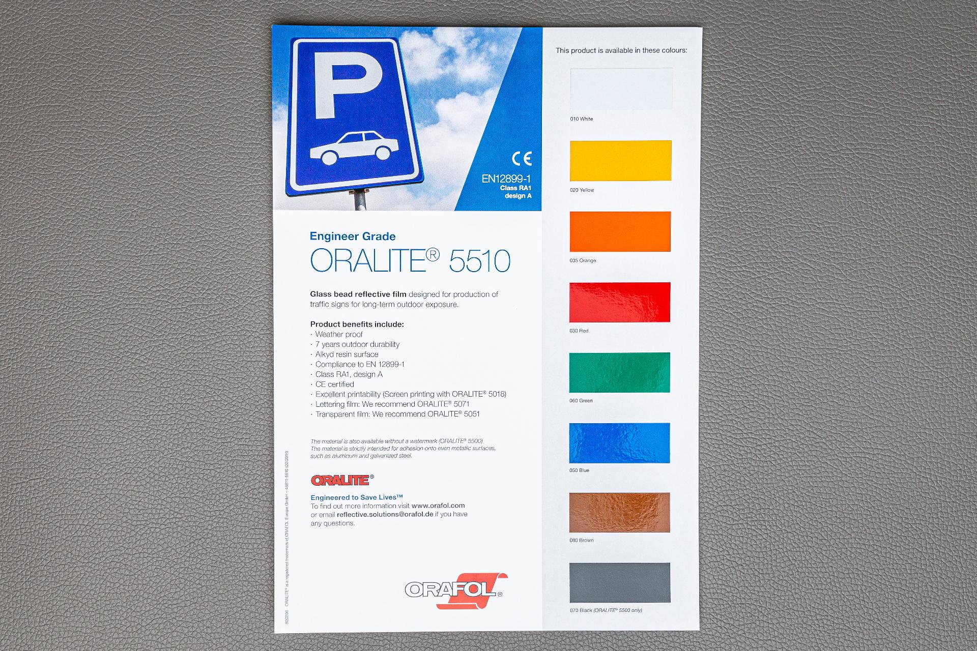 Foto: Farbkarte Oralite 5510