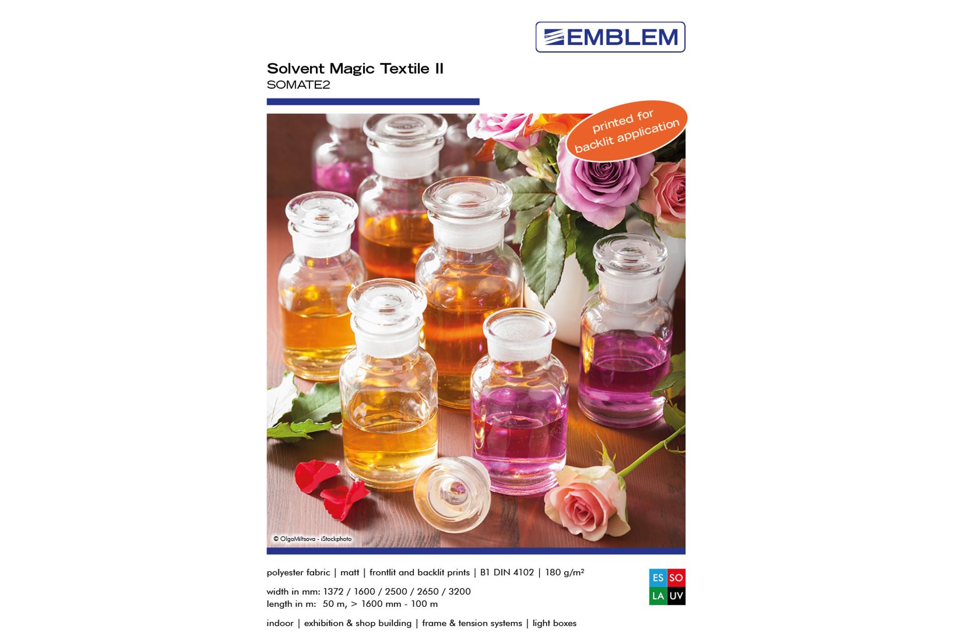Foto: EMBLEM Solvent Magic Textile // SOMATE2 // SOMATE2 - Musterrolle ca. 2 - 2,5 m