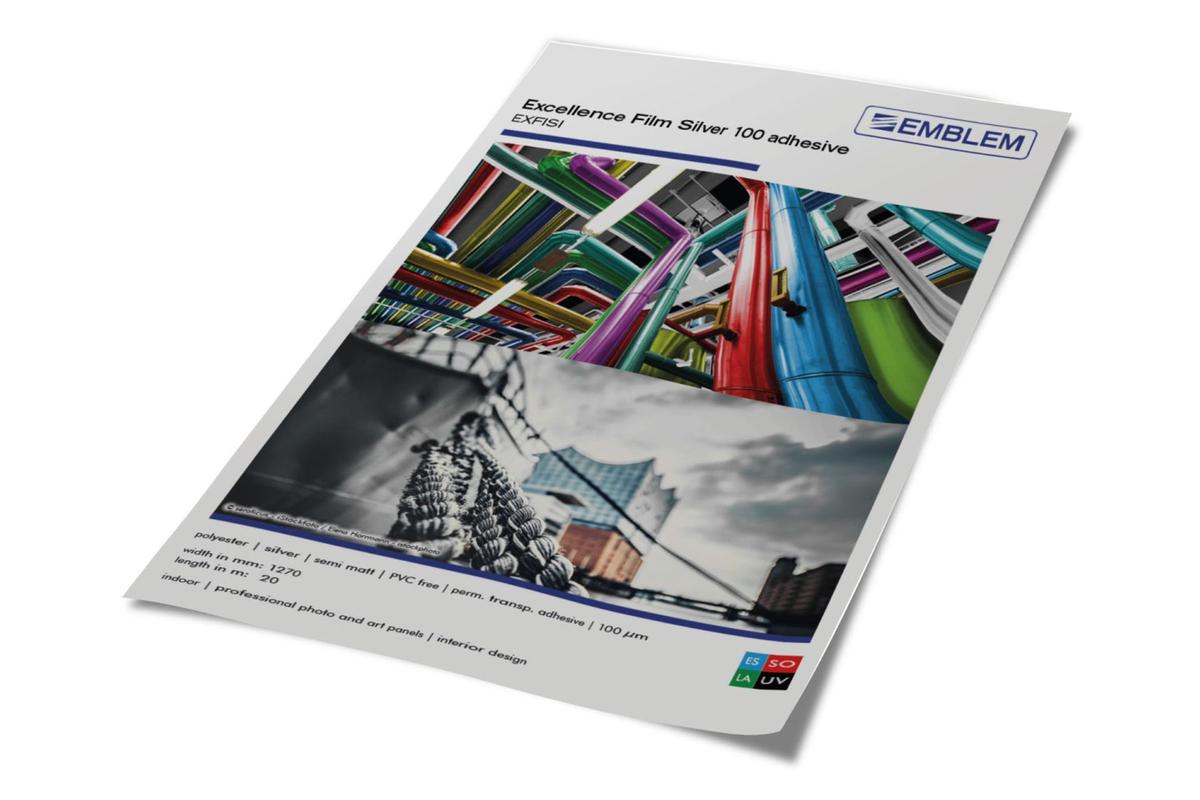 Foto1: EMBLEM Excellence Film Silver 100 adhesive // EXFISI - 127 cm x 30 m