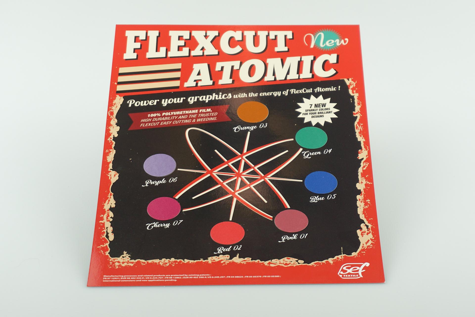 Foto: Farbkarte SEF FlexCut Atomic
