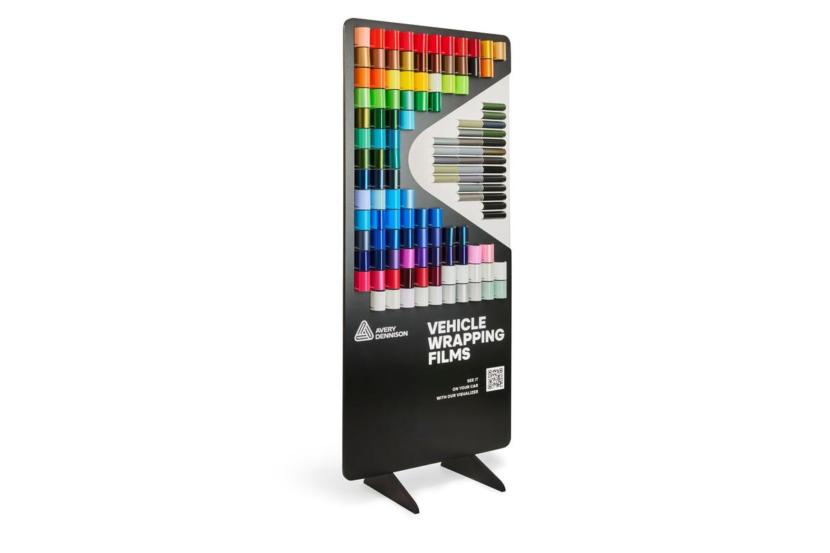 Foto1: Farbtafel Avery Dennison SWF / Wrapping Display