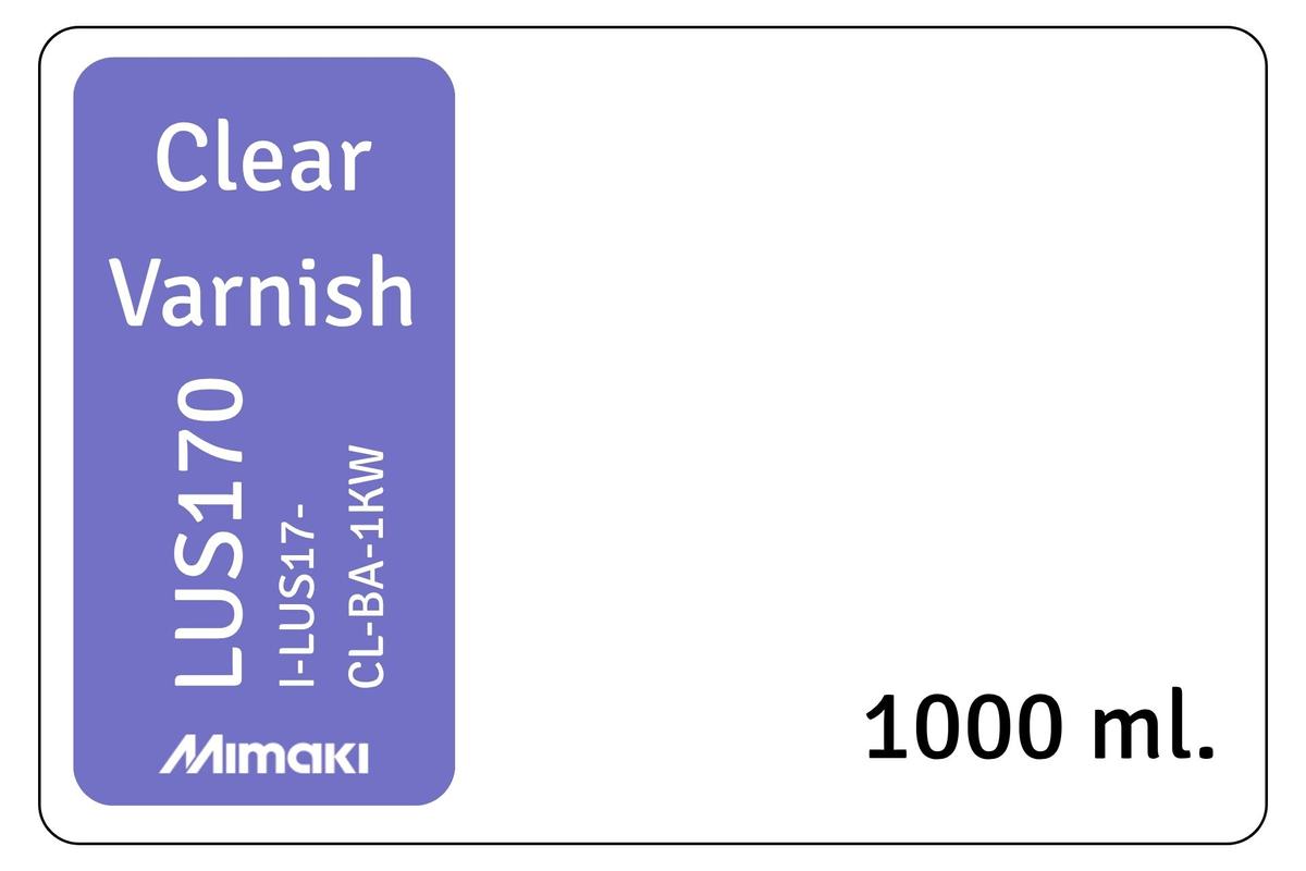 Foto1: Mimaki LUS 170 / I-LUS17-CL-BA-1-KW Clear Varnish - 1000 ml