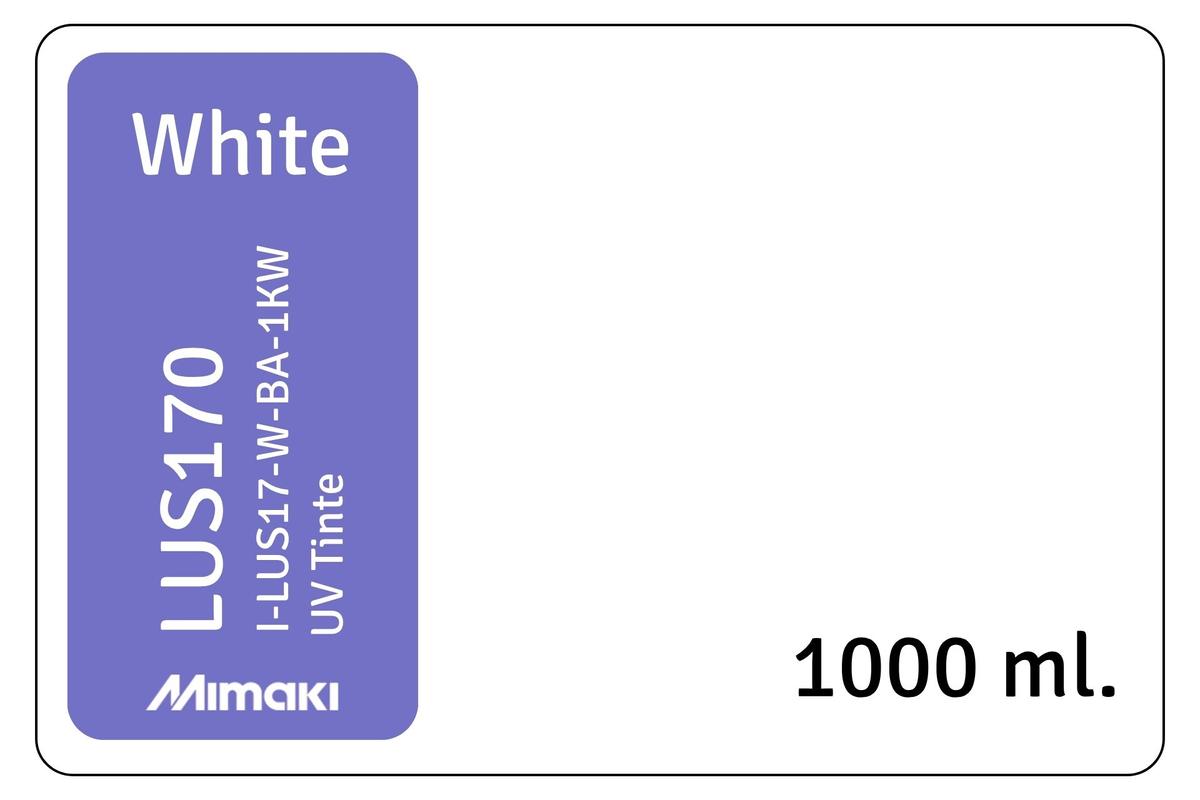 Foto1: Mimaki LUS 170 / I-LUS17-W-BA-1-KW white - 1000 ml