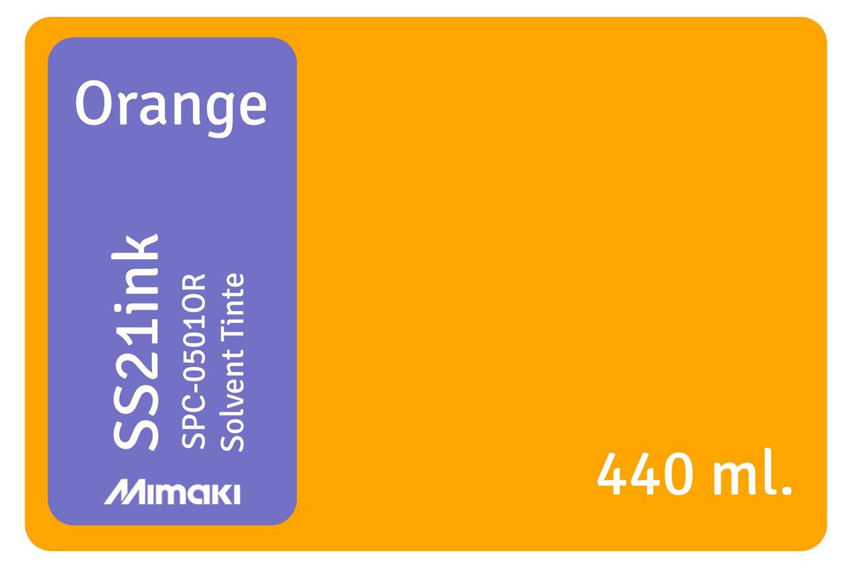 Foto1: Mimaki SS21 orange - 440 ml.