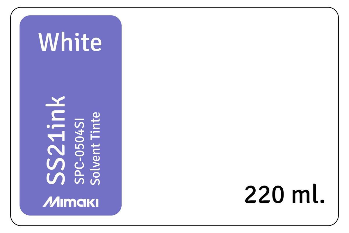 Foto1: Mimaki SS21 white - 220 ml.