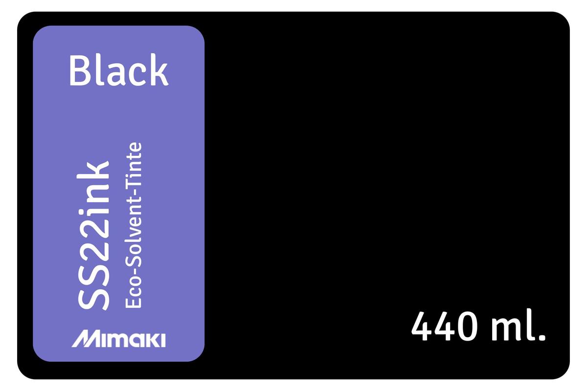 Foto1: Mimaki SS22 black - 440 ml.