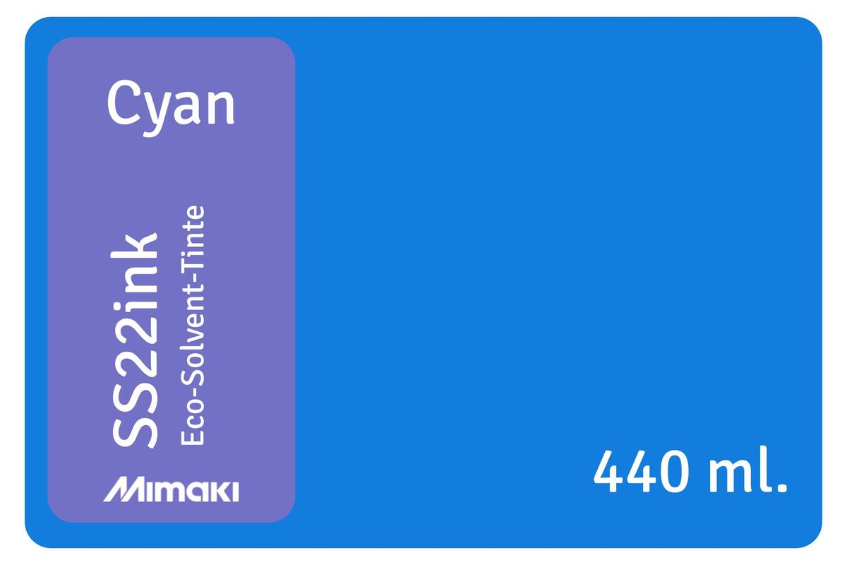Foto1: Mimaki SS22 cyan - 440 ml.
