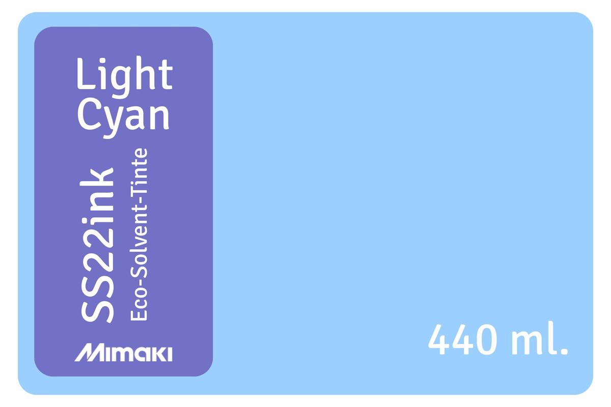 Foto1: Mimaki SS22 light cyan - 440 ml.