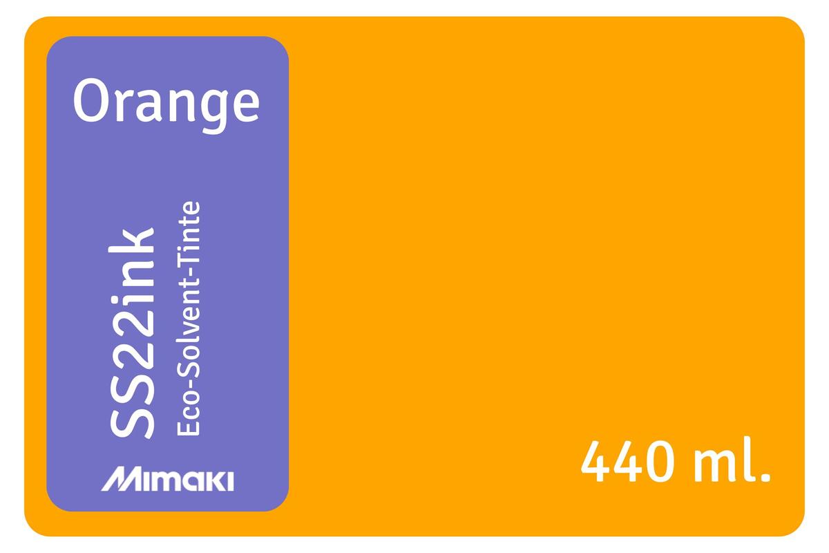 Foto1: Mimaki SS22 orange - 440 ml.