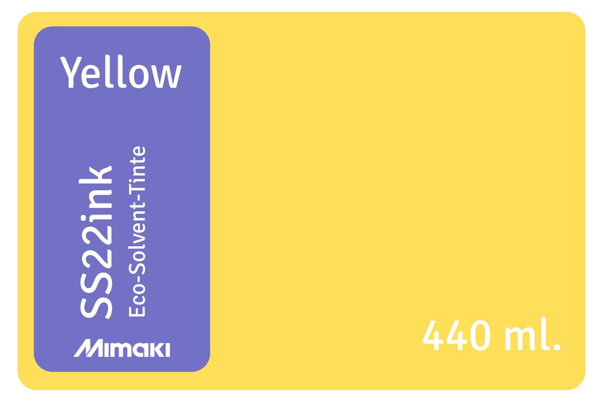 Foto1: Mimaki SS22 yellow - 440 ml.