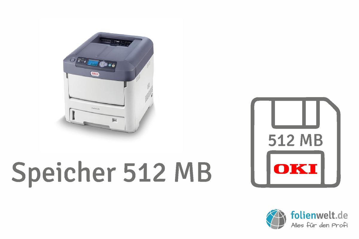 Foto1: OKI Pro7411WT Speicher 512 MB