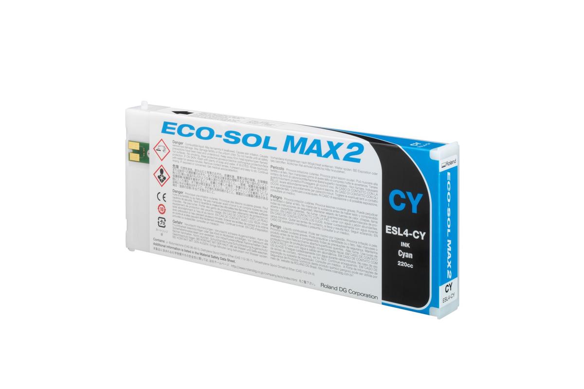 Foto1: Roland Eco-Sol Max 2 ESL4-CY cyan - 220 ml.