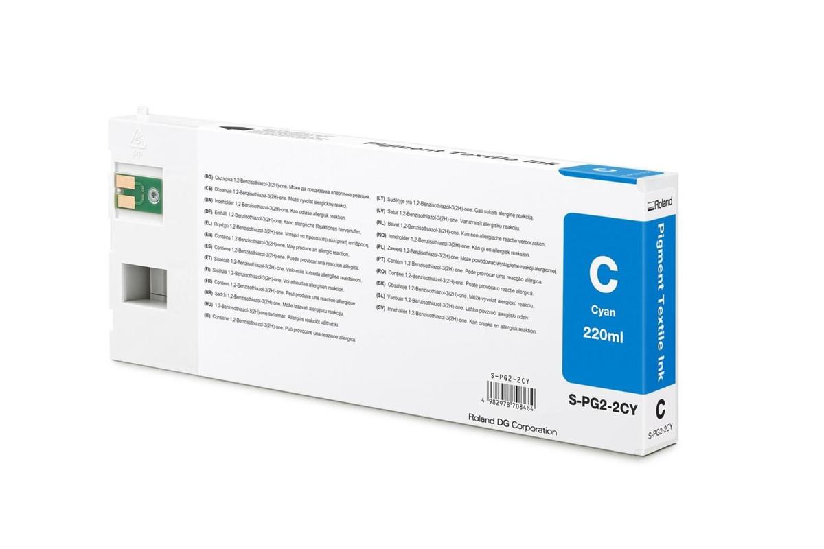 Foto1: Roland S-PG2-2CY Cyan DTF Ink - 220 ml.