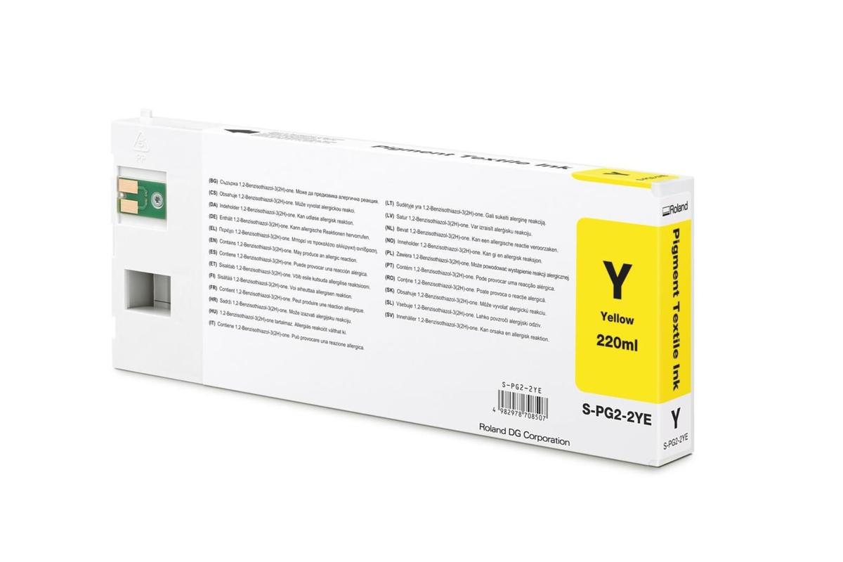 Foto1: Roland S-PG2-2YE Yellow DTF Ink - 220 ml.