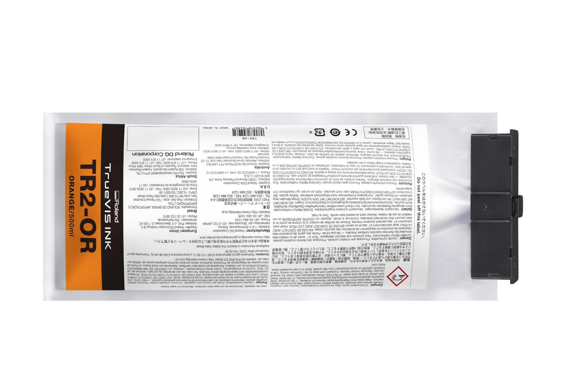 Foto: Roland TrueVIS TR2-OR orange - 500 ml.