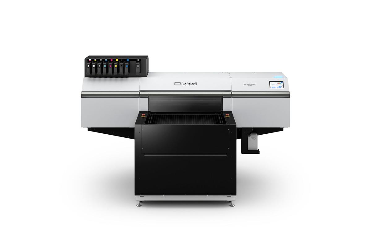 Foto1: Roland VersaOBJECT IO-300_ADV1  Flachbett-UV-Tischdrucker