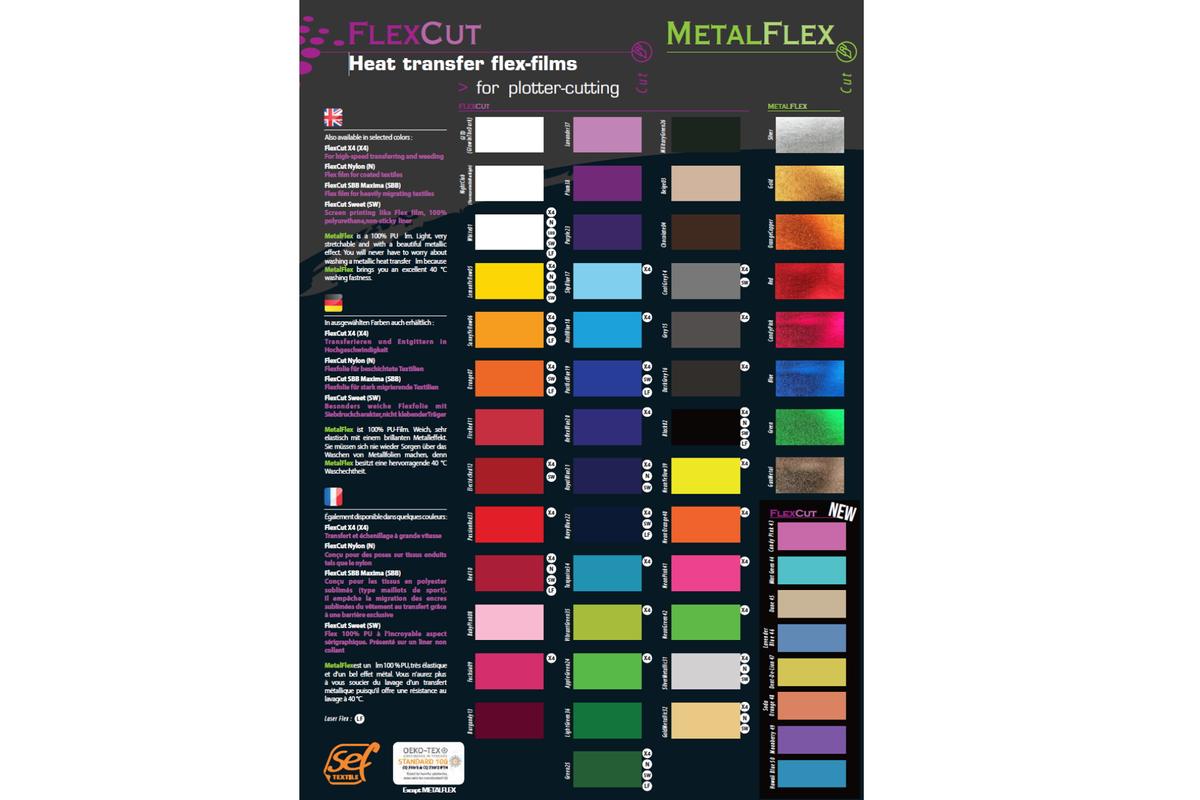 Foto1: Farbkarte SEF FlexCut