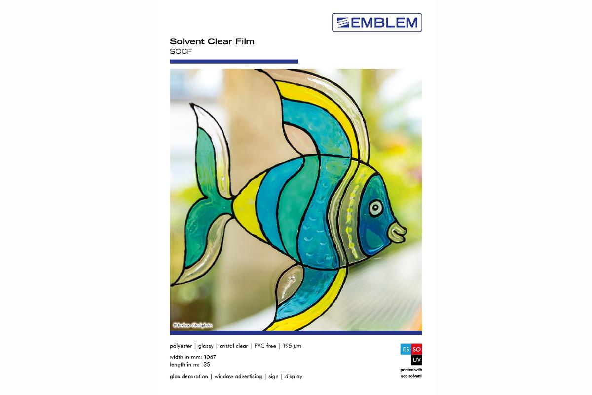 Foto1: EMBLEM Clear Film // SOCF - 106,7 cm x 35 m
