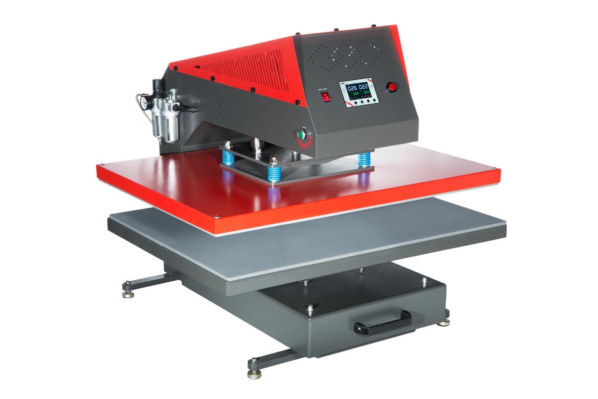 Foto1: Secabo TP10 pneumatische Transferpresse - 80 x 100 cm
