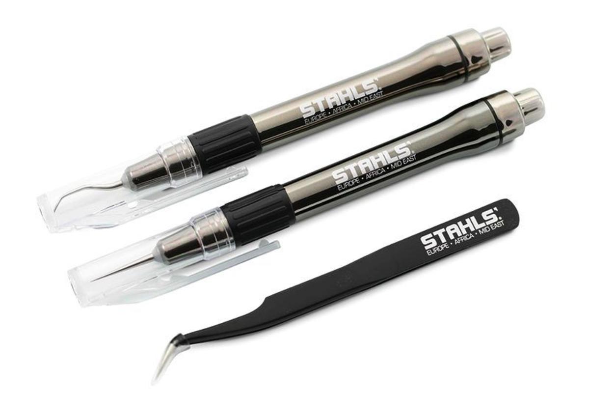 Foto1: Stahls Weeding Set - LED Pin, LED Weeder und Tweezer