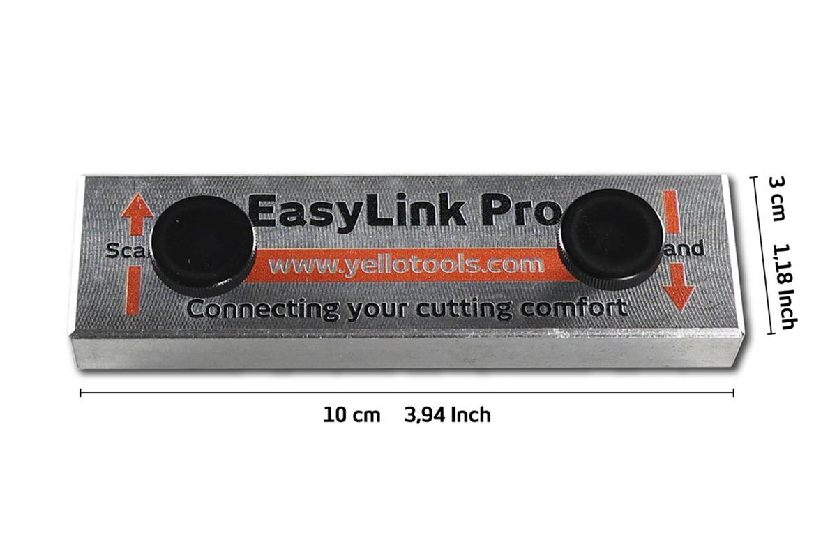 Foto1: Yellotools EasyLink Pro - Schneidelinealkupplung für SafetyRuler Platin