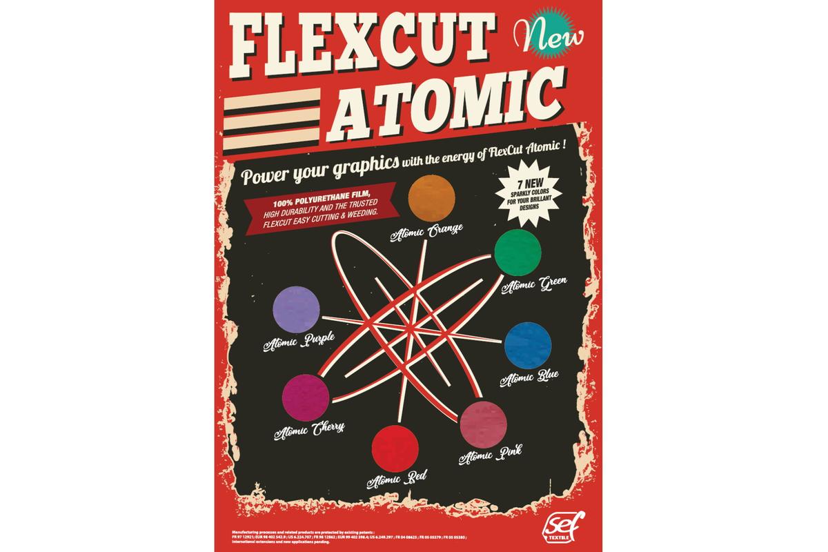 Foto1: Farbkarte SEF FlexCut Atomic